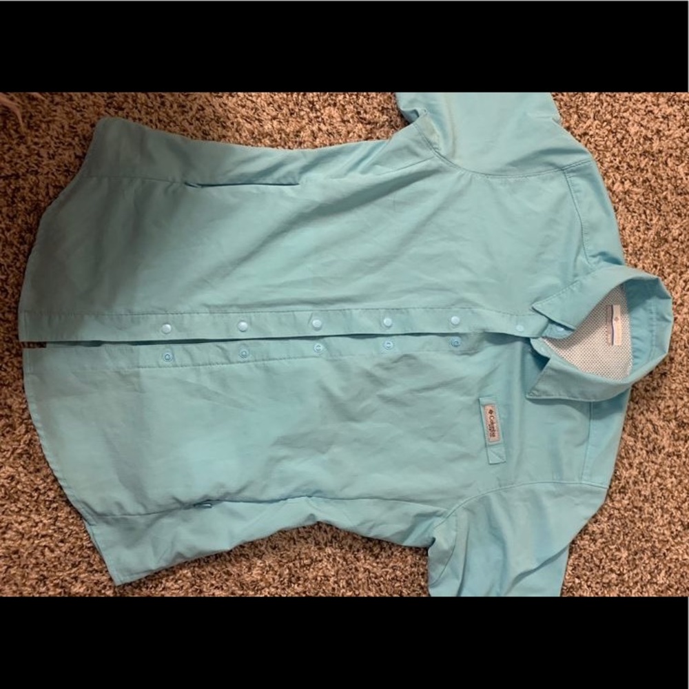 Caribbean blue Columbia snap on